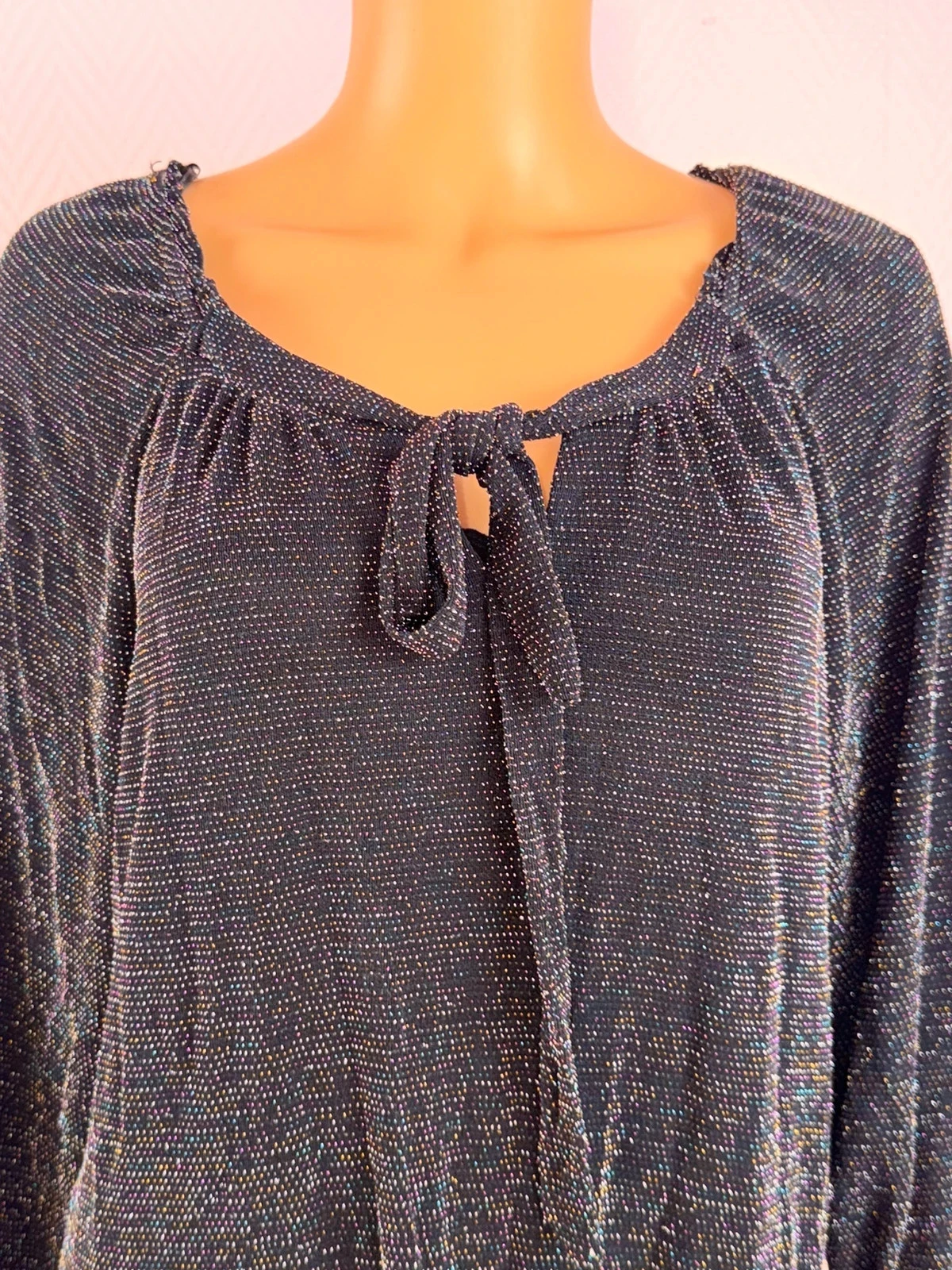 Top feminino preto brilhante cor nunca usado – photo 7